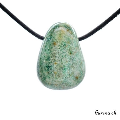 Aventurine Verte Pierre Pendentif Kurma Ch Lithoth Rapie