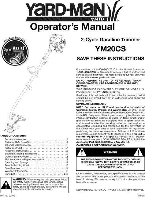 Craftsman User Manual Trimmer Manuals And Guides L