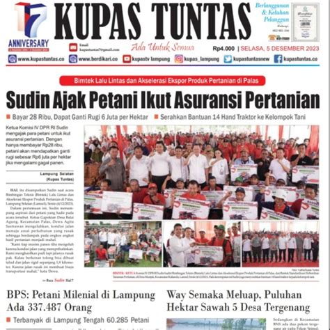 Kupas Tuntas Surat Kabar Harian Kupas Tuntas Edisi Selasa 05