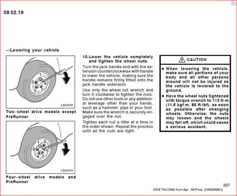 Toyota Lug Nut Torque Chart