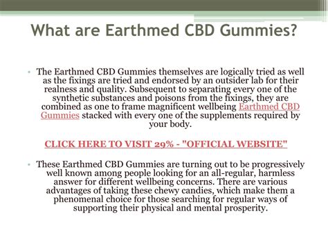 Ppt Earthmed Cbd Gummies Reviews Powerpoint Presentation Free Download Id12593286