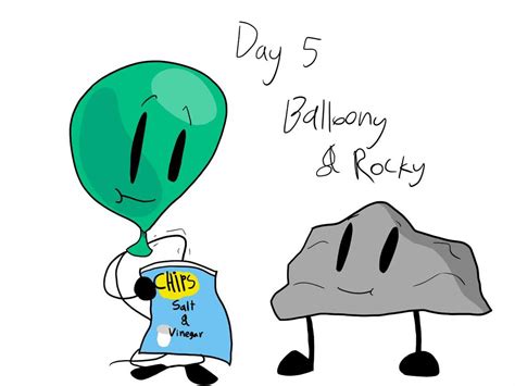 Pictures Bfdi Month Day Five Balloony And Rocky Bfdi💖 Amino