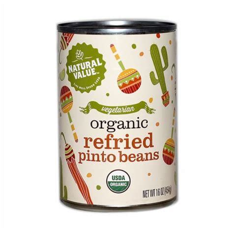 Natural Value Organic Refried Pinto Beans Oz Cans Pack