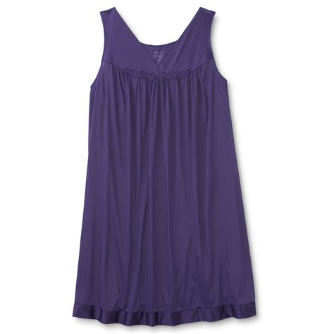 Vanity Fair Womens Plus Sleeveless Nightgown Sears