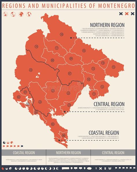 Carte Infographique Du Mont N Gro Avec Division Administrative En