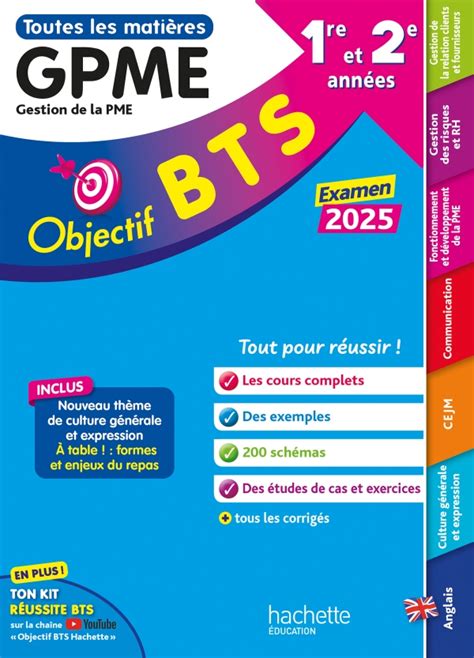 Objectif BTS GPME 1re et 2e années Toutes les matières examen 2025