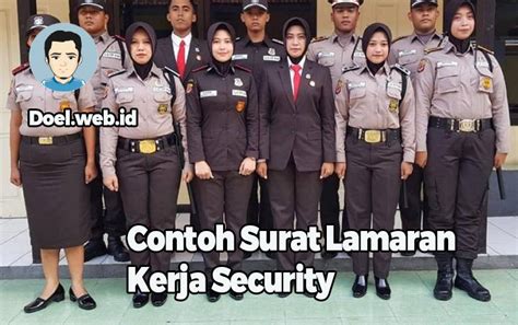 Begini Contoh Surat Lamaran Kerja Security Atau Satpam Yang Baik Dan Benar