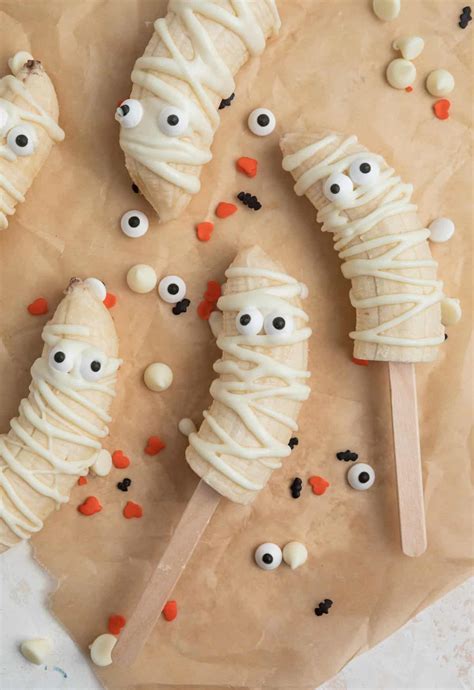 Halloween Banana Mummy Pops Lemons And Zest