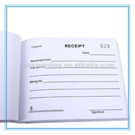 Low Cost A6 Receipt Pads Printing