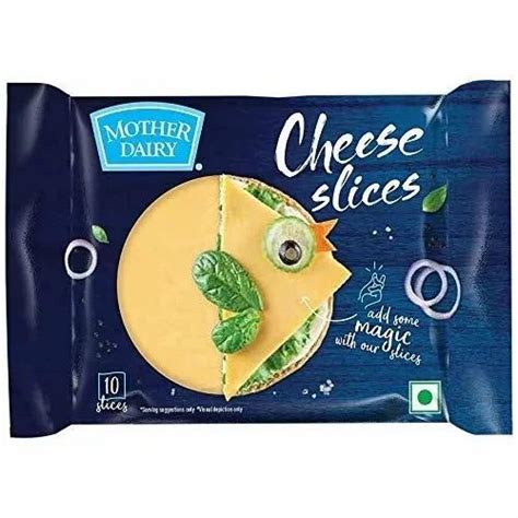 Mother Dairy Cheese Slice Packaging Size 200 Gm Packaging Type