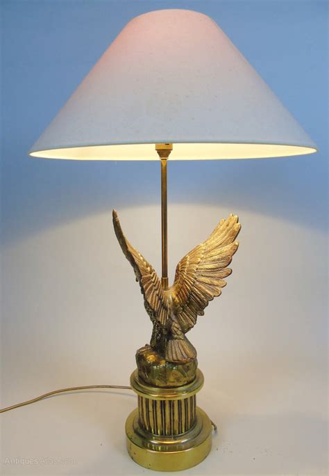 Antiques Atlas Good Quality Solid Brass Eagle Table Lamp