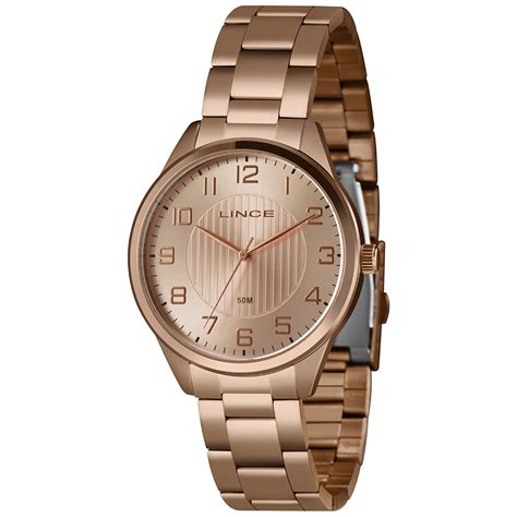 RELOGIO URBAN FEMININO ANALOGICO LRR4743L40 ROSEGOLD LINCE RELÓGIOS