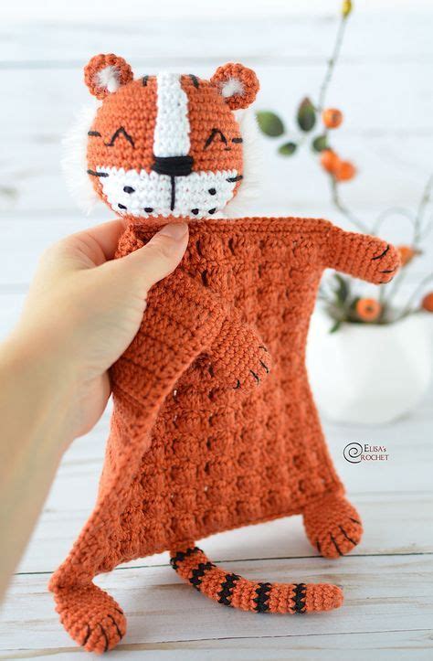 Tiger Security Blanket Free Crochet Pattern By Elisa S Crochet