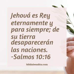 Explicación Salmos 10 16 Jehová es Rey eternamentey para siempre de