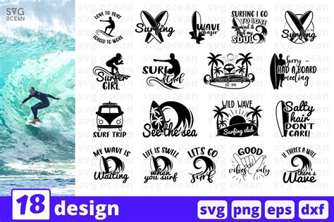 Surfing Svg Bundle By Svgocean Thehungryjpeg