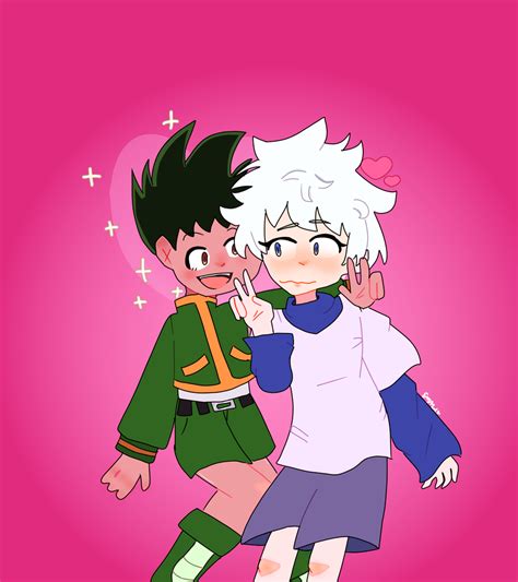 Killua And Oblivious Gon Br0wnie03 Illustrations Art Street