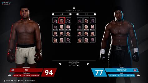 Undisputed Boxing Game All Fighters Weight Classes Launch