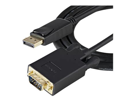 Startech Ft Displayport To Vga Adapter Cable Dp To Vga Black M