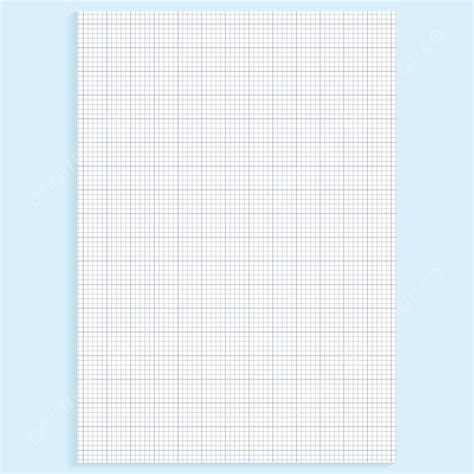 Realistic A4 Grid Paper For School And Design Vector Page Empty