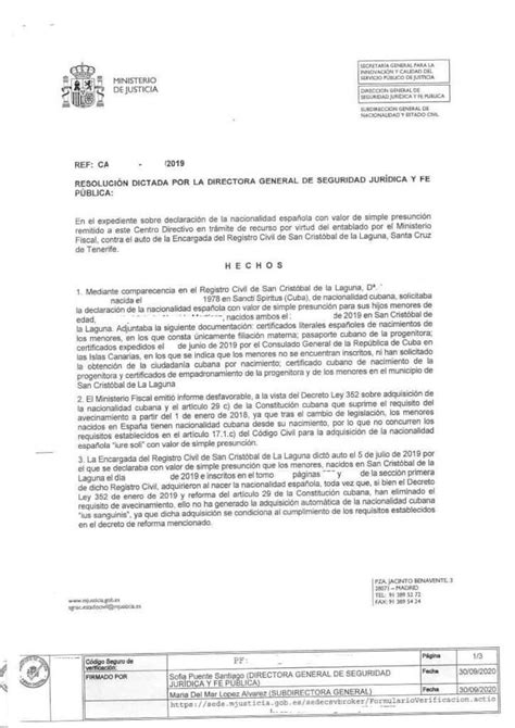 S Los Hijos Nacidos En Espa A De Padres Cubanos Pueden Solicitar La