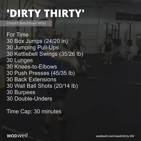 dirty  workout crossfit wod wodwell