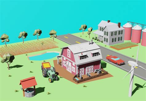 3D Model Realtime Farm Pack CGTrader