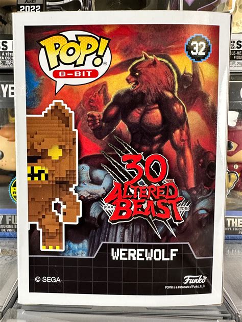 Altered Beast Werewolf Gold 8 Bit 32 Vaulted Popsession