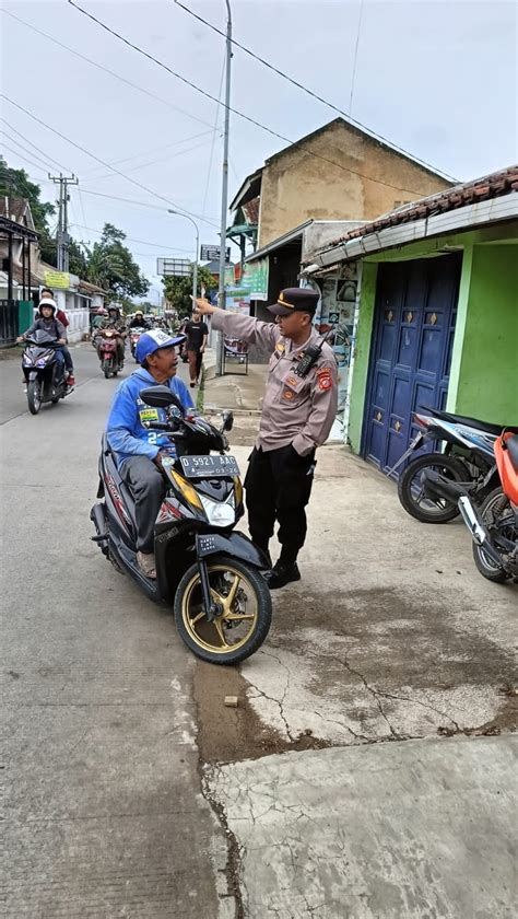 Kapolsek Cangkuang Sosialisasikan Ops Keselamatan Lodaya Kepada