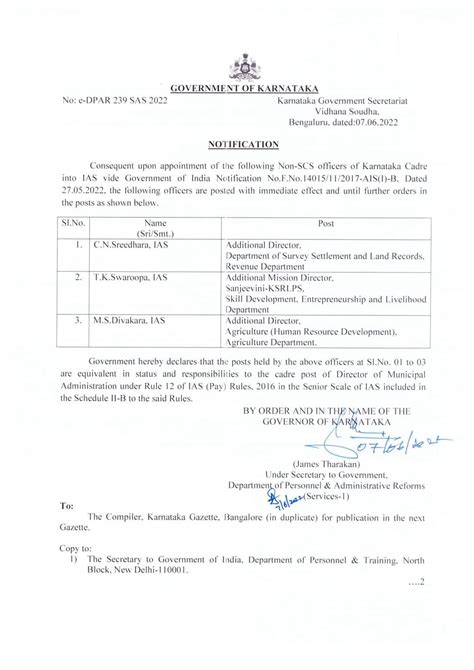 Transfer Order Of Ias Officers Mahitiguru