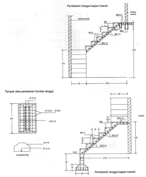 Detail Gambar Penulangan Tangga Koleksi Nomer 14