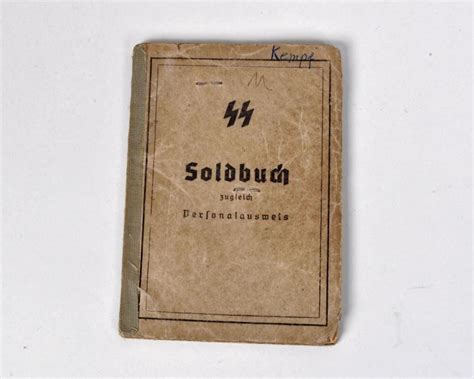 Regimentals German Wwii Ss Mountain Troopers Soldbuch