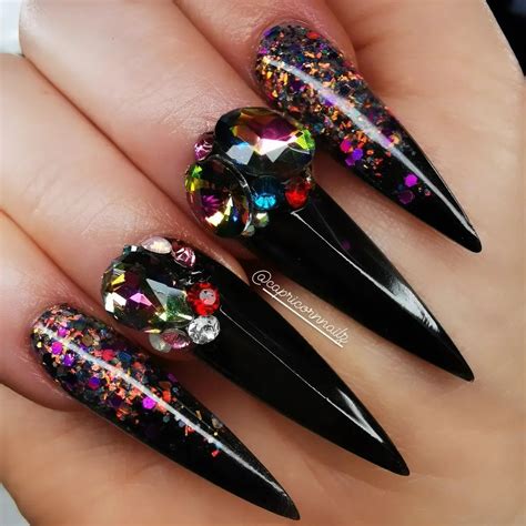 50 Fearless Stiletto Nails To Go Outside Your Box Hairstylery