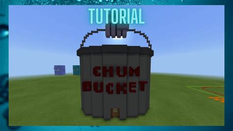 Minecraft Tutorial How To Make The Chum Bucket Youtube