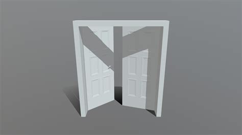 Simple Double Door Download Free 3d Model By Indoeditor7 2837dcc