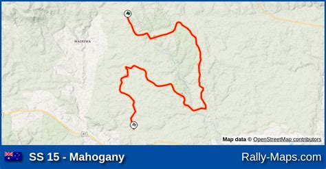 Ss Mahogany Stage Map Alpine Rally Of East Gippsland