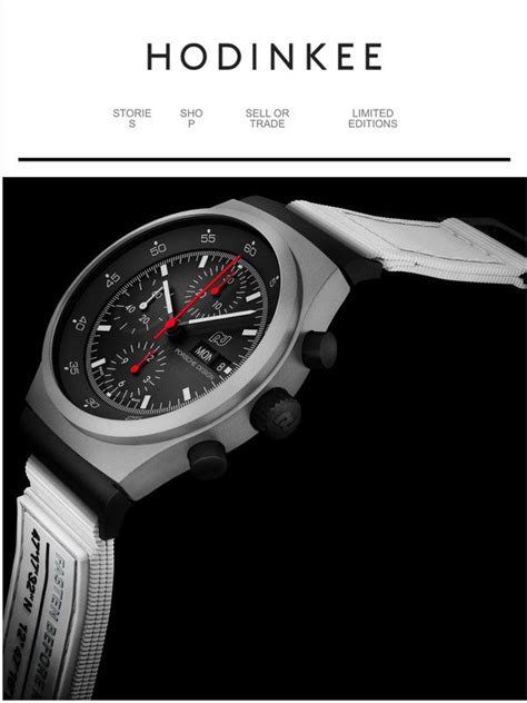 Hodinkee Shop Coming Soon The Porsche Design Chronograph Gp