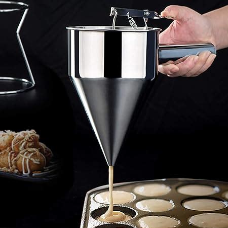 Amazon COLIBROX Piston Funnel Stainless Steel Confectionery