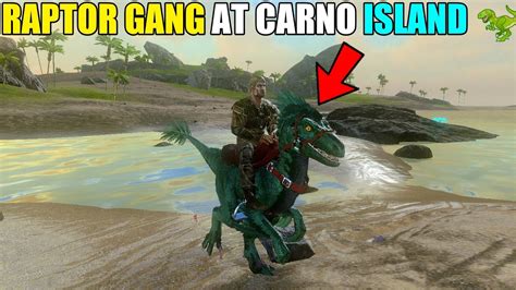 Ark Survival Evolved Finally Tame Raptor At Carno Island Ep17