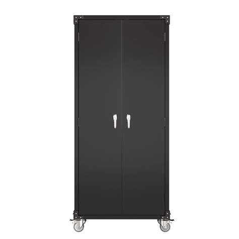 Aobabo Black Metal Storage Cabinet In Lockable Storage Cabinets Steel