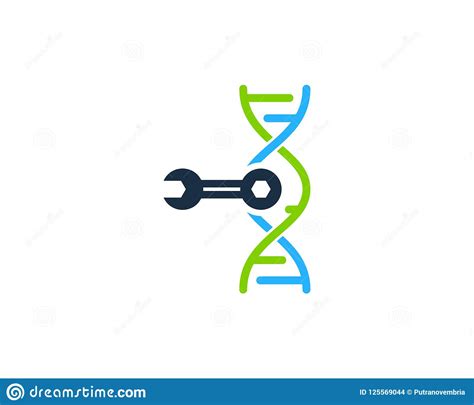 DNA Logo Icon Design Del Arreglo Ilustración del Vector Ilustración