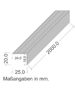 Gedotec Treppen Kantenprofil selbstklebend 1 Stück Stufen