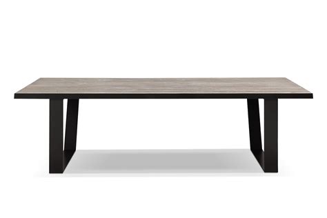 U Shaped Metal And Wood Dining Table Dt01 Rose And Moore