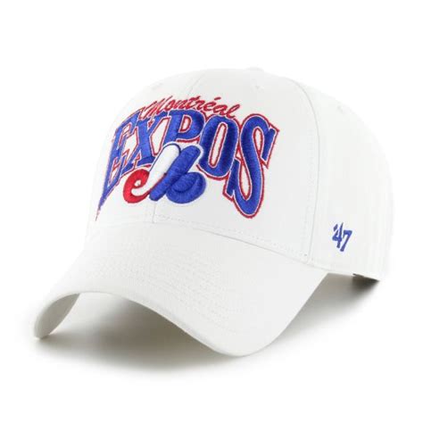 Montreal Expos Mlb Keystone Mvp Hat White Adjustable