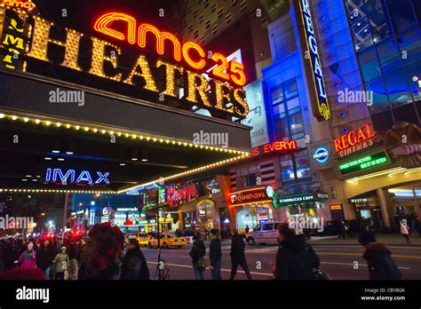 The AMC 25 and Regal Cinemas on 42nd Street in Times Square in New York ...