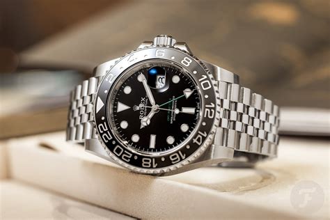 F Rolex GMT Master II Black Gray Rolesor Vs Steel