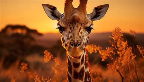 Giraffe Sunset Stock Photos, Images and Backgrounds for Free Download