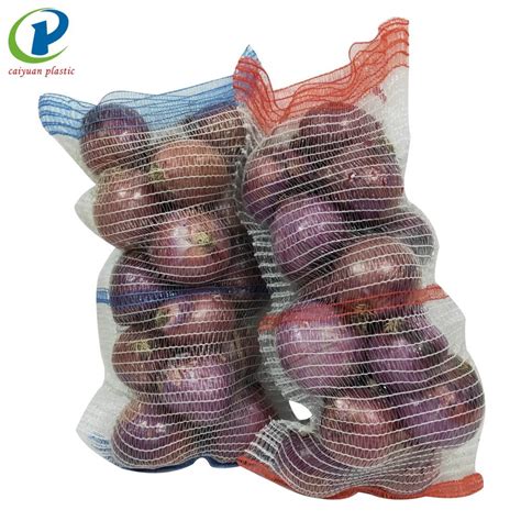 Pp Raschel Mesh Net Bag For Fruit Vegetable Potato Packing China Mesh Bag And Mesh Drawstring Bag