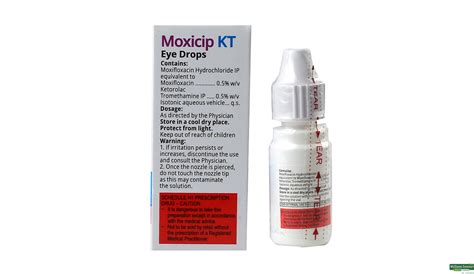 Buy Moxicip Kt Eye Drops Ml Online At Best Prices Wellness Forever