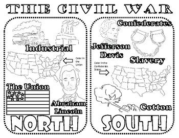 Civil War Coloring Page by Civics Studies | TPT