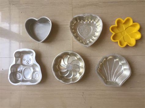 Cake Pans, 6 different shapes, Furniture & Home Living, Kitchenware ...